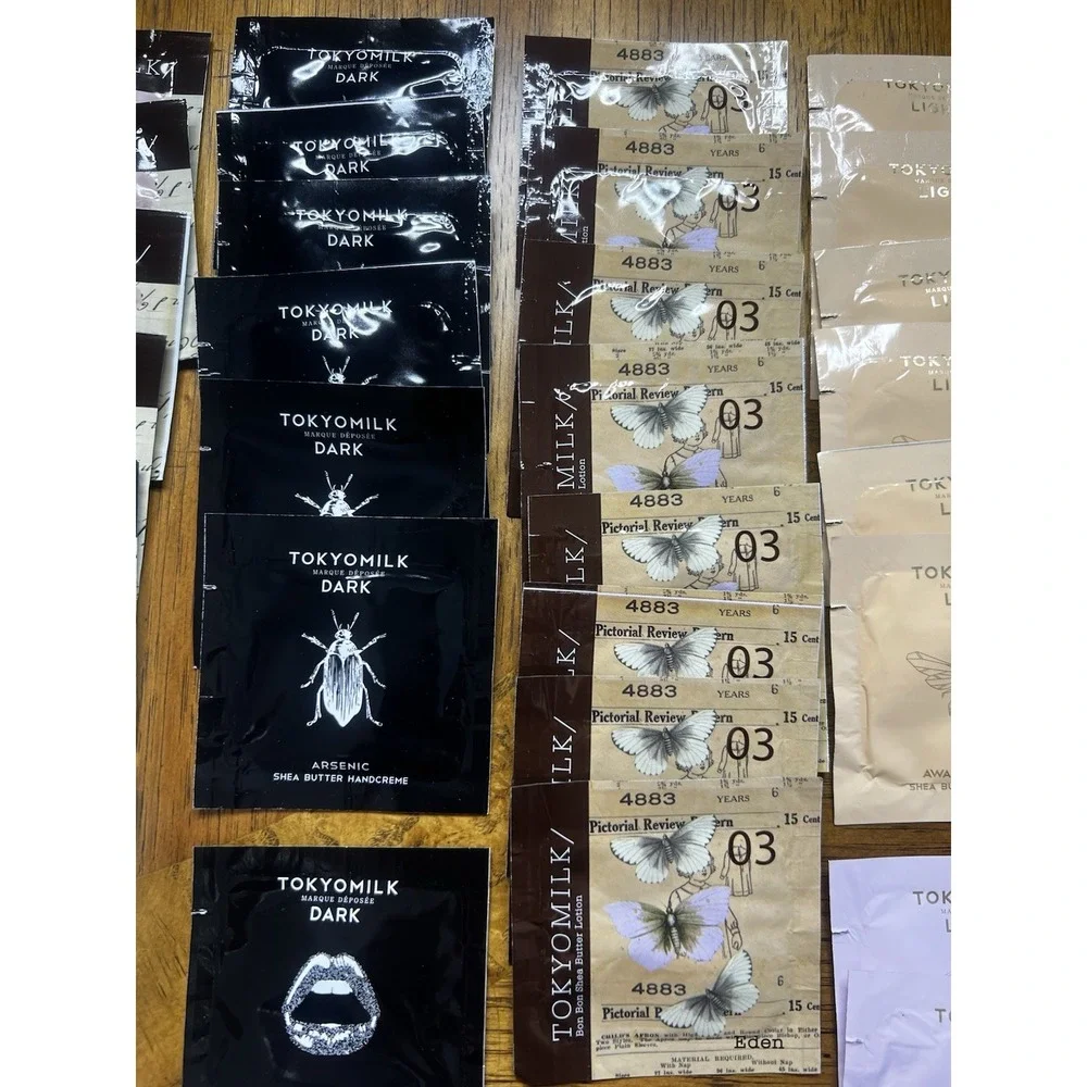 Tokyo Milk Hand Cream Samples Mixed Variety Lot of 85 0.12 Oz / 3.5 Gm